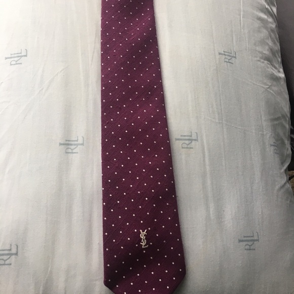 Yves Saint Laurent Other - Yves Saint Laurent red polka dot tie Yves Saint Laurent Other - Yves Saint Laurent red polka dot tie
